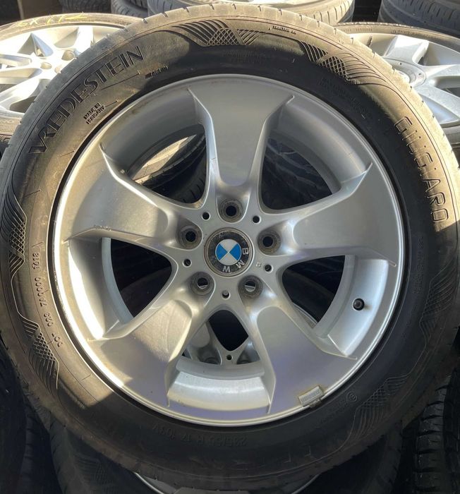 Set jante aliaj R17 originale BMW X3 E83 cu anvelope de vara
