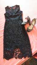 Rochie dantela+sandale