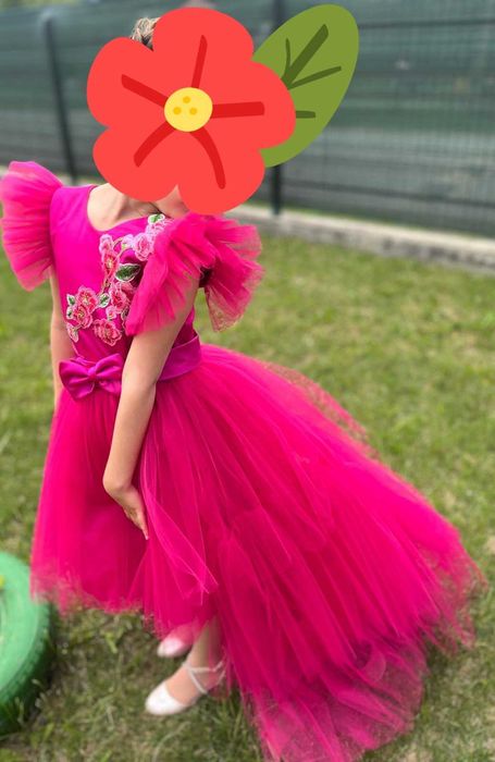 Rochie eleganta fetita 6-7 ani