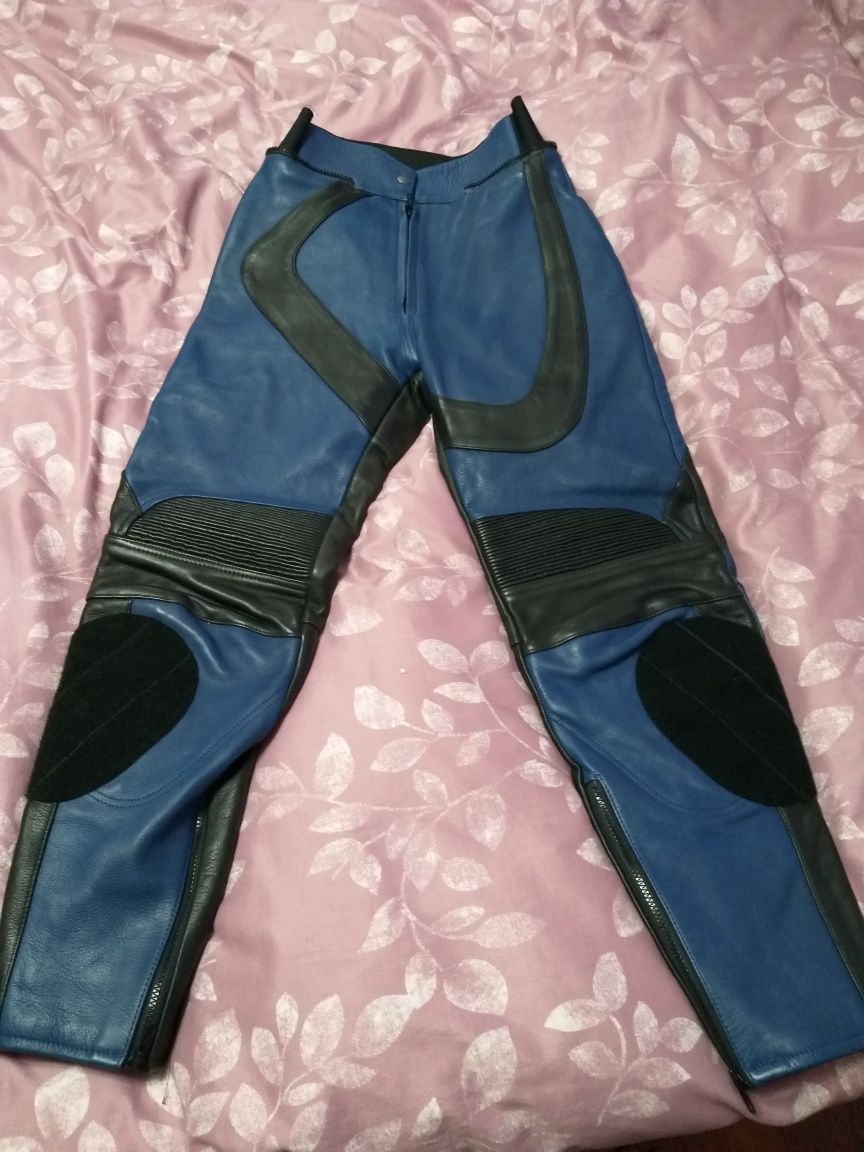 Pantaloni moto piele