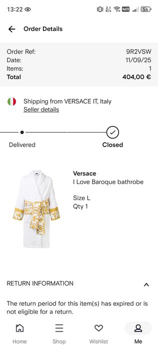 Versace halat de baie