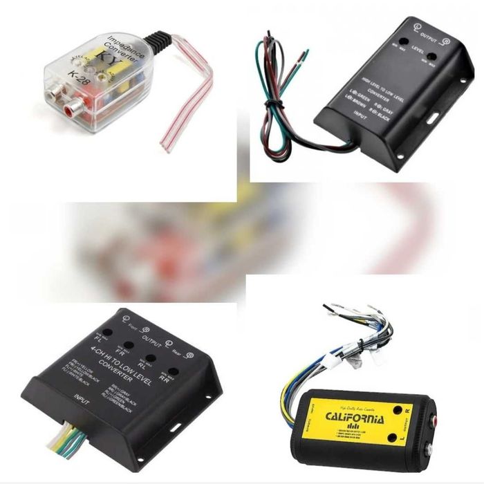 Adaptor Statie Auto HI LOW Convertor Nivel Semnal Iesire Difuzoare