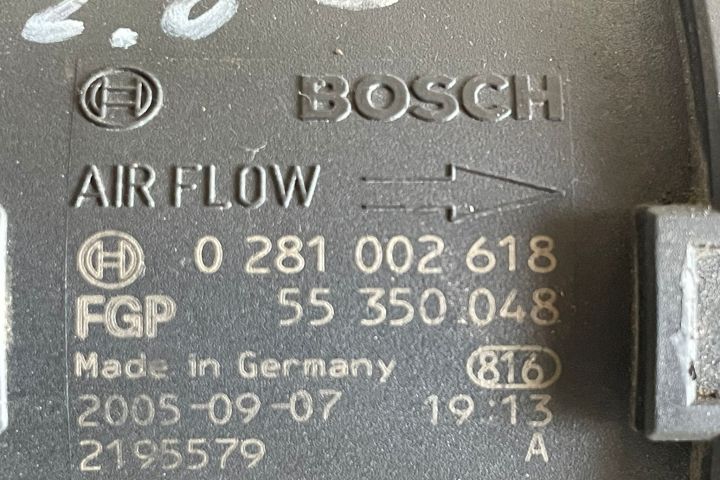 Debitmetru aer  0281002618 / 55350048 Opel Vectra C