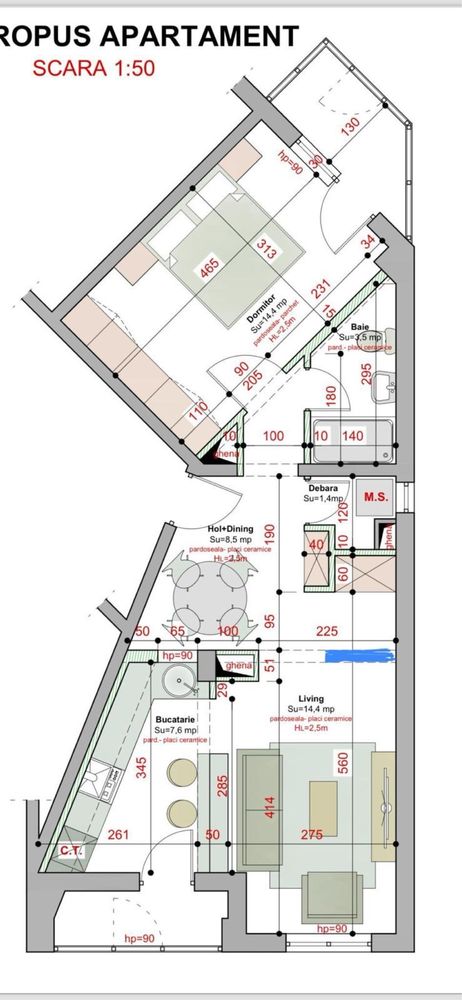 Apartament central renovat complet si utilat !