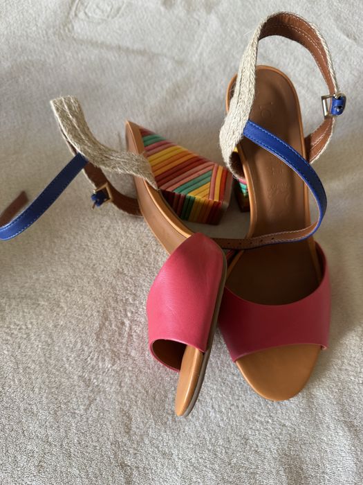 Сандали Loretta Vitale и Сандали с дървена подметка ADAMS номер 39