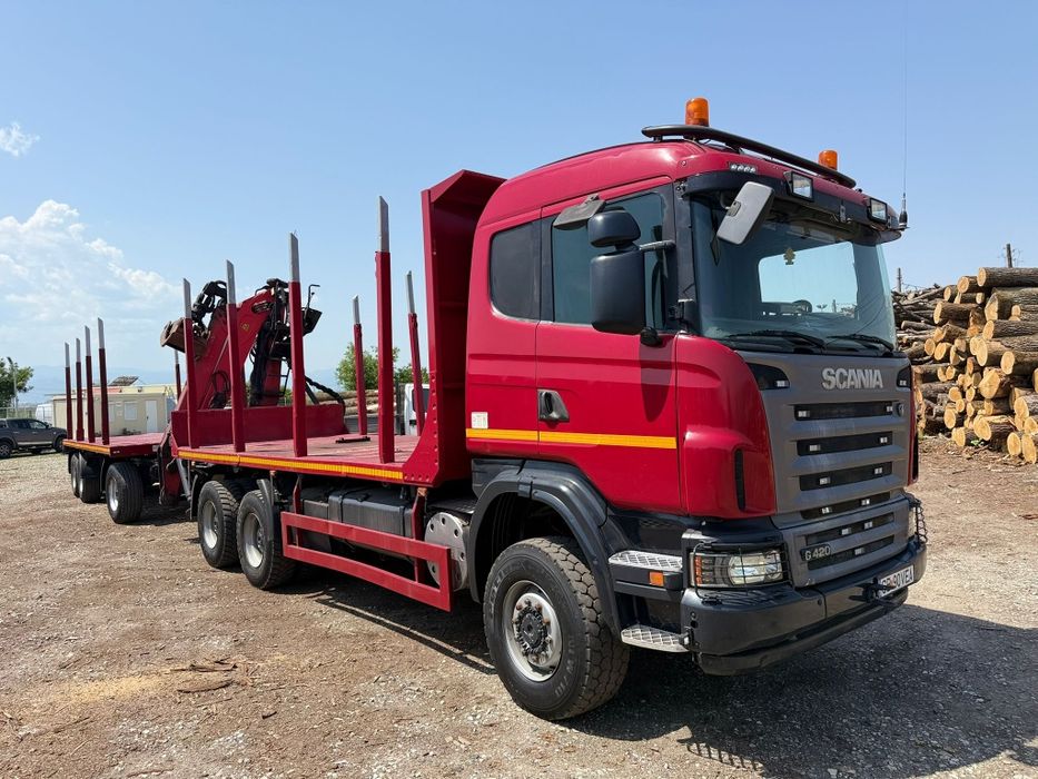 Scania G420 2010 6x6 Transport lemne - Camion Forestier -  Macara Epsi