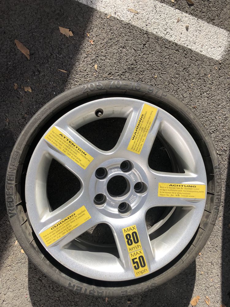 205/70 R16  Сгъваема резервна гума