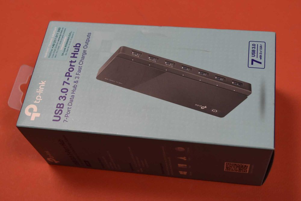 USB Хъб TP-Link UH700, 7 порта   USB 3.0, черен
