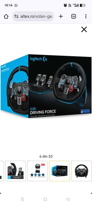 Volan lagitech g29 ps5 ps4 pc nou