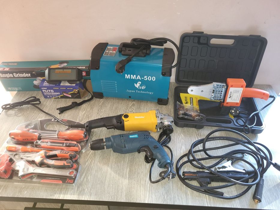 Акция Сварка болгарка дрел клуч набор утук хамелён очки 6/1