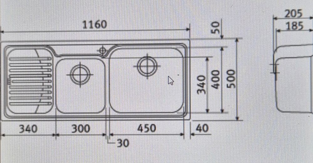 Chiuveta inox microdekor Franke Galassia 2 cuve și picurator