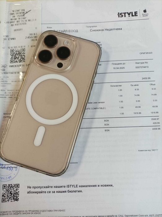 Iphone 16 pro, 128GB, гаранция, батерия 100%