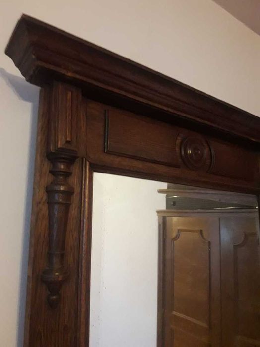 Oclinda cristal cu rama din lemn vintage