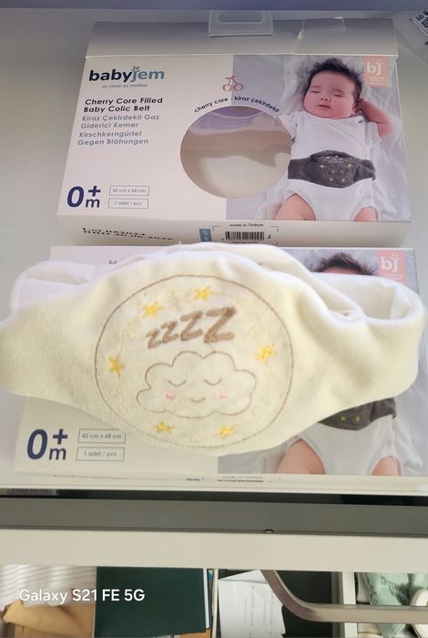 centura anticolici cu sâmburi de cireșe