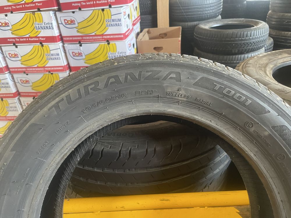 4бр. гуми Bridgestone Turanza T001 195/60/16, 7мм, DOT 2022