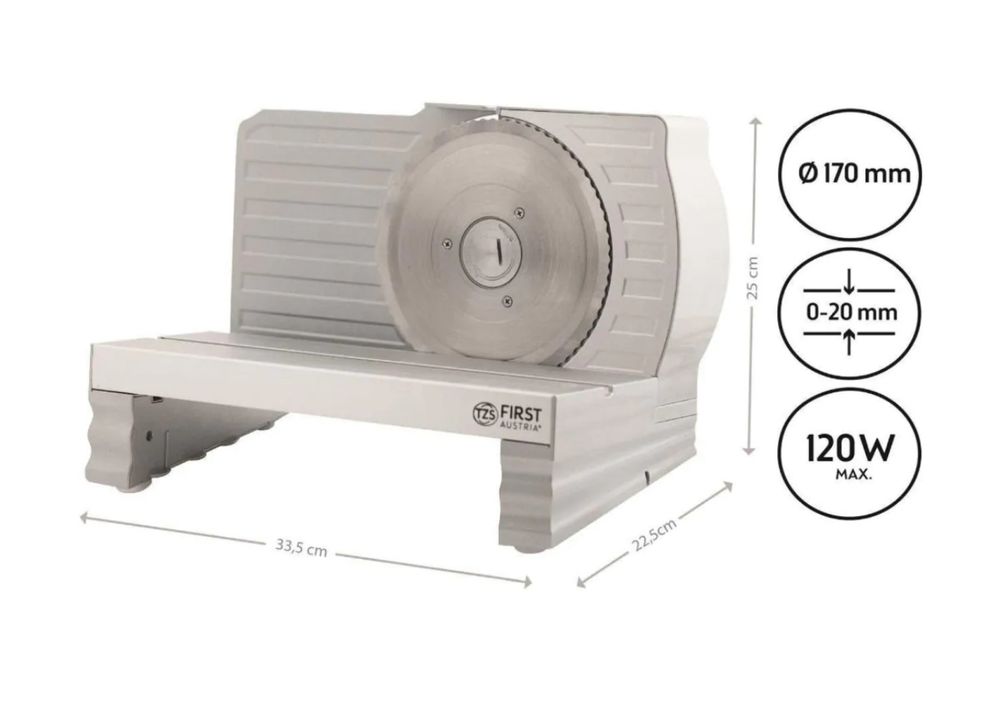 Уред за рязене на хляб и колбаси First Austria Чисто Нов 3г. гаранция