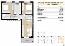 Apartament 3 camere decomandat 2 bai Grand Arena Dealul Cucului.