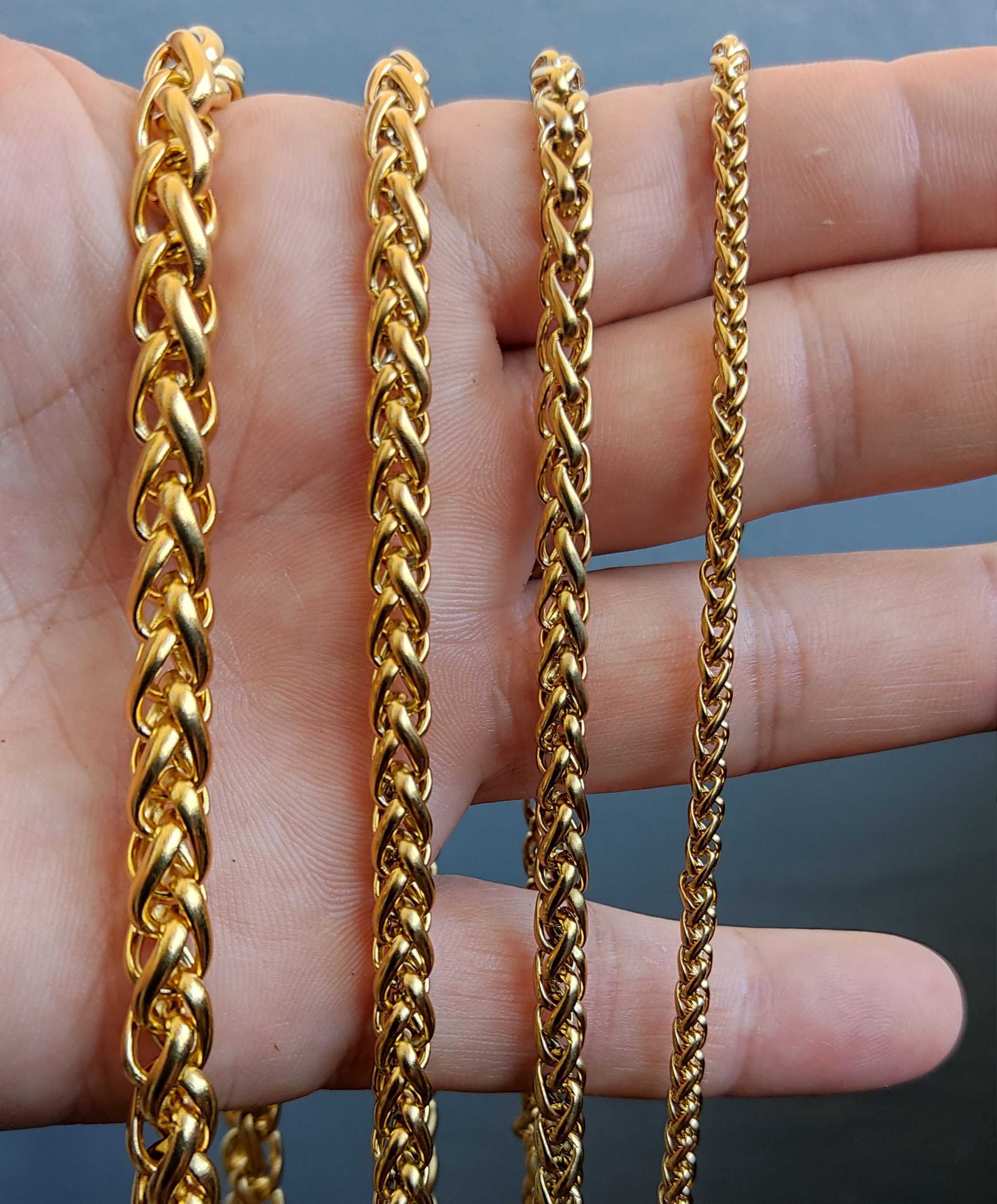 Синджир ланец верижка златен златна гривна, модел: 2, 18К