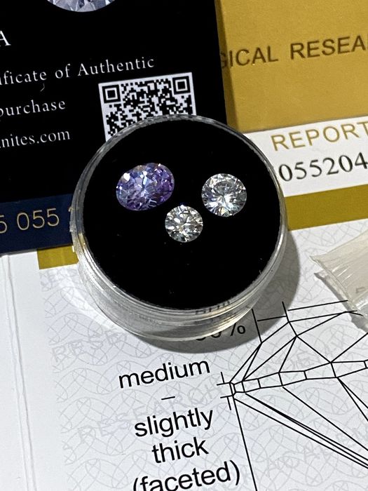 Камень Муасснит 0,5k сертификат от GRA