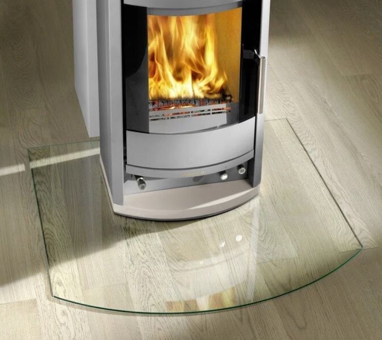 Placa de sticla pentru șemineu