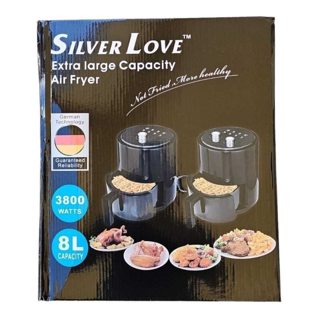 Домакински фритюрник  8 литра "airfryer" с голям капацитет Silver love