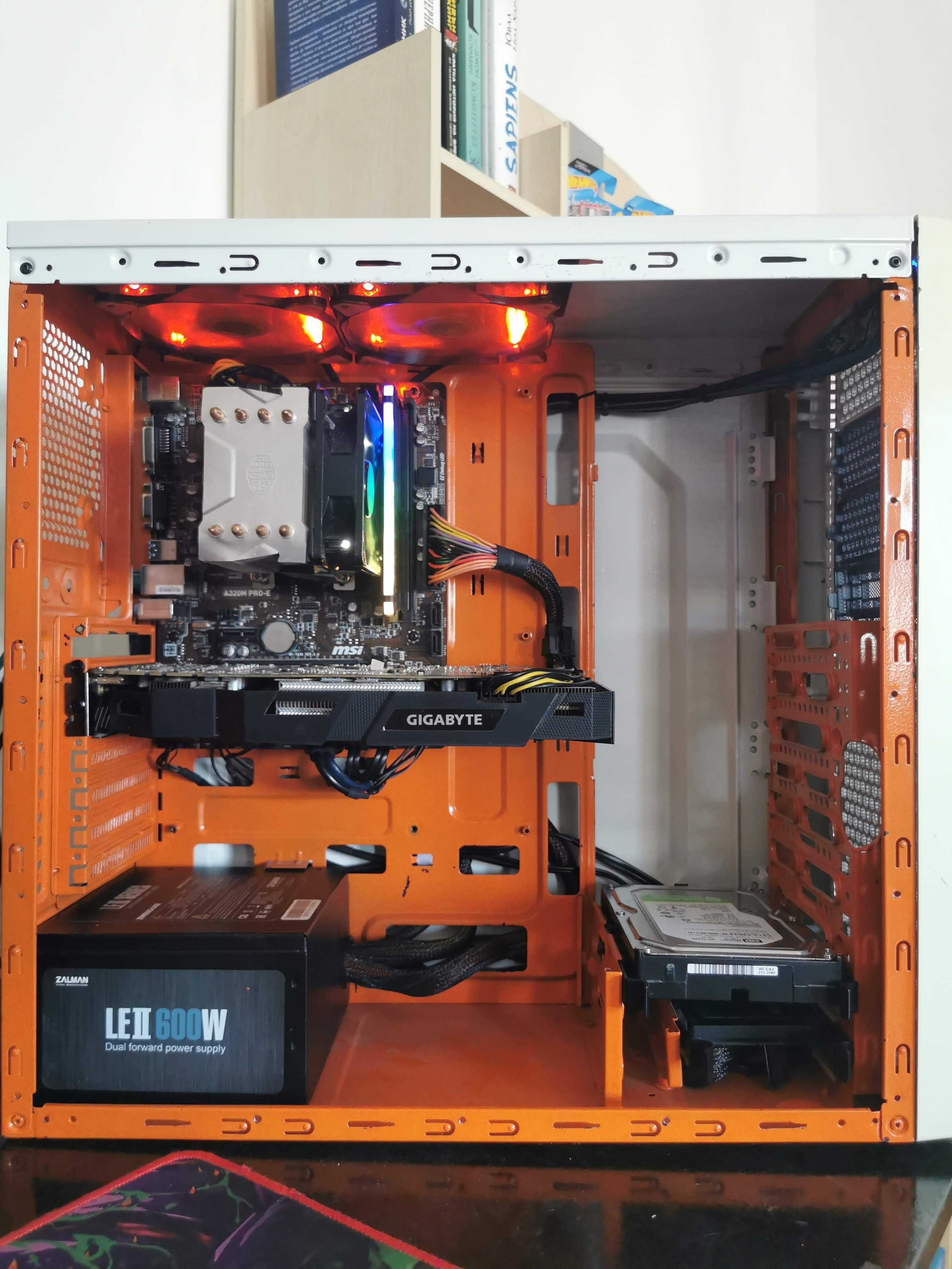Геймърски компютър Ryzen 7 5700X, 16GB Ram, GTX 1070 8GB