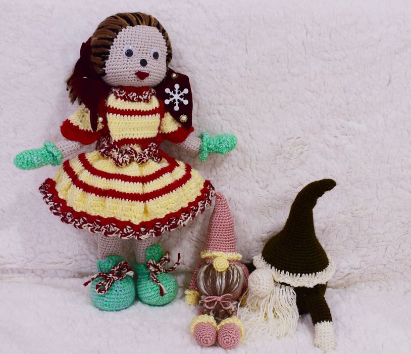 Păpușă Croșetată Crăciuniță