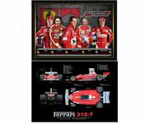Ферари Ferrari плакат легенди Шумахер Лауда 2бр