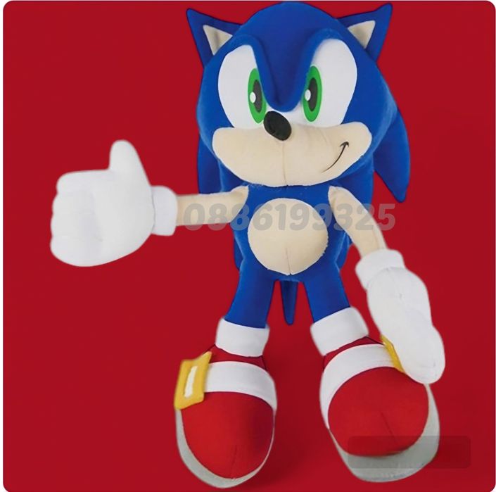 Голяма плюшена играчка Соник Sonic, Плюшен Соник 20-120см