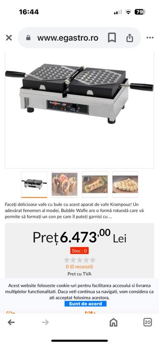 Plite clatite gofre profesionale