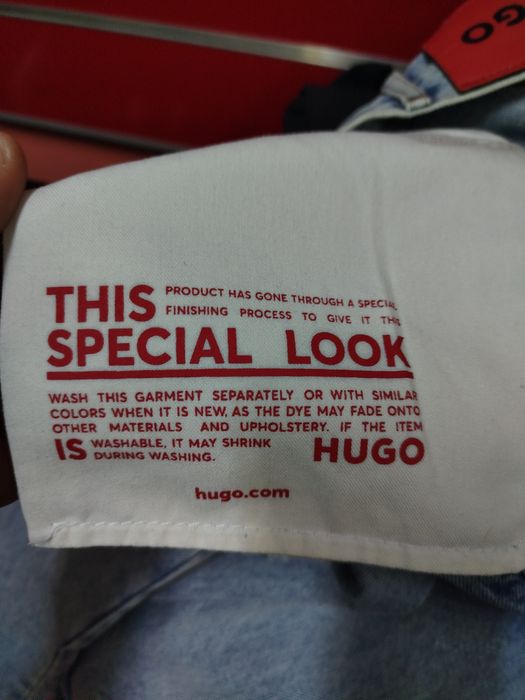 Оригинални дънки Hugo Boss W34 , W35 нови мъжки светли