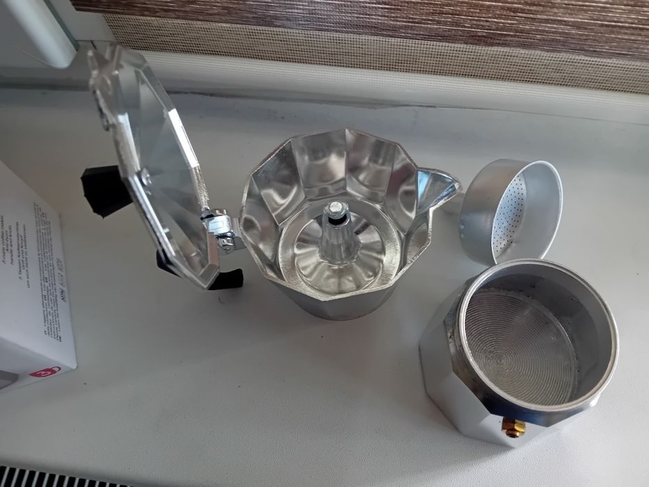 ₩ espressor cafea pentru aragaz nouă 3 cesti aluminiu