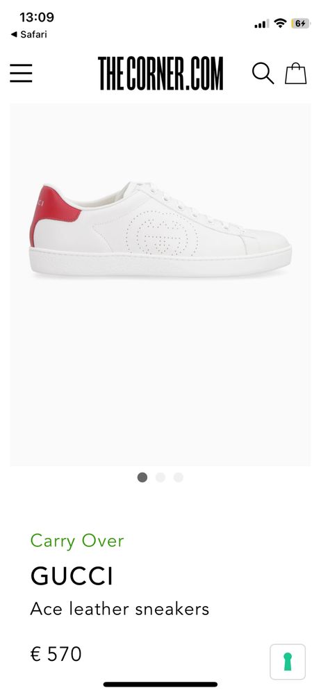 Gucci Дамски бели сникърси