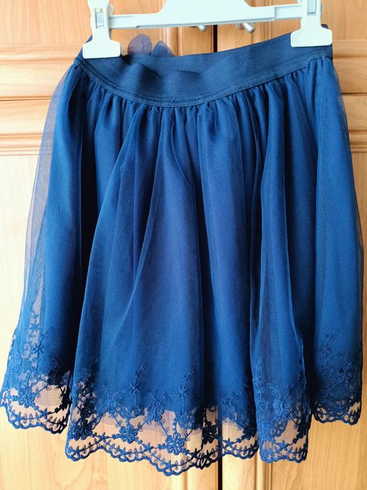 Fustă tulle brodat 10-12 ani