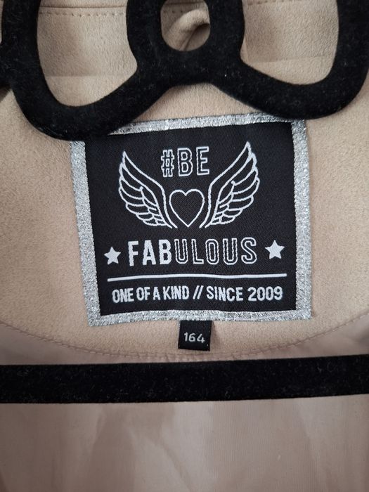 Geaca biker din velur crem/bej