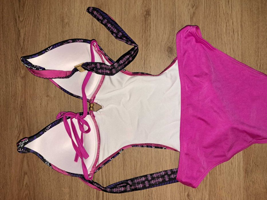Costum de baie intreg roz mov