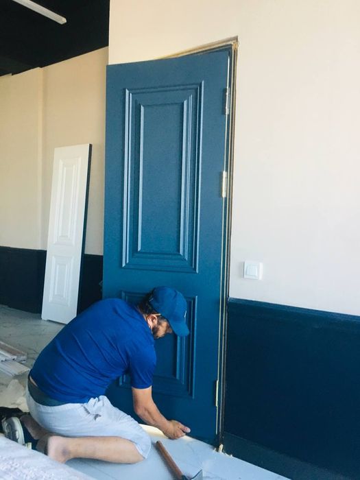 Установка плинтус