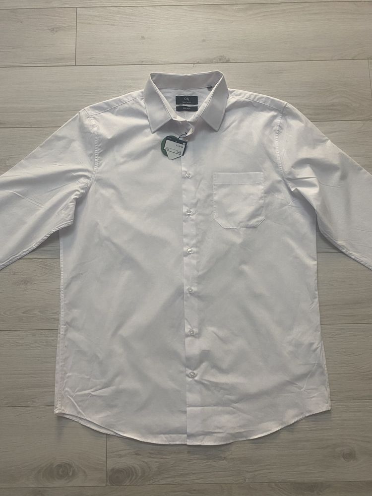 Camasa alba barbati Regular Fit, marimea L, noua