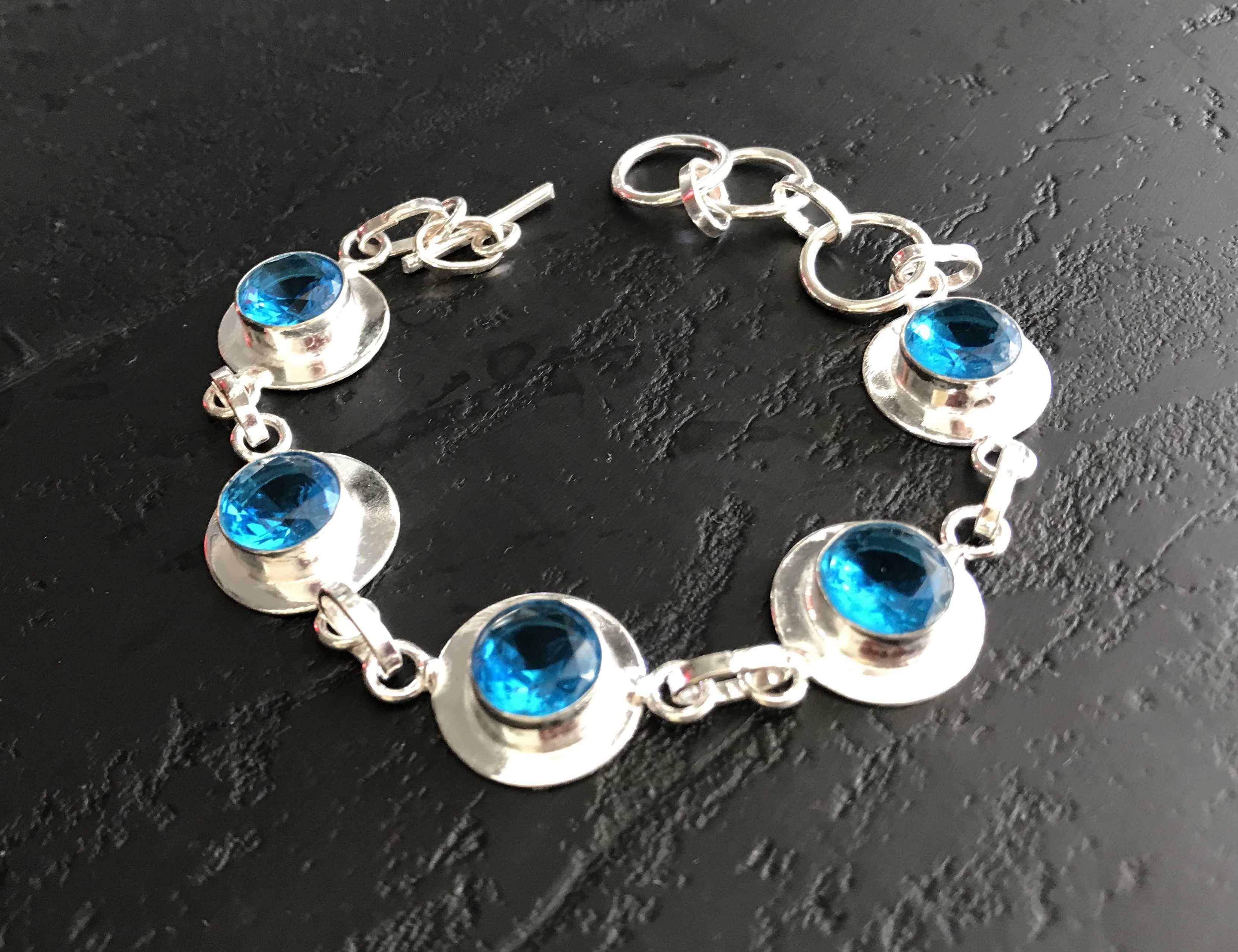 Bratara Argint 925 cu Pietre Semipretioase Topaz