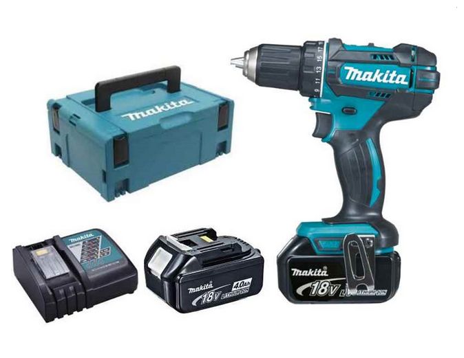 Винтоверт-бормашина Makita DDF482RMJ, 2 x 4.0 Ah батерии. зарядно,