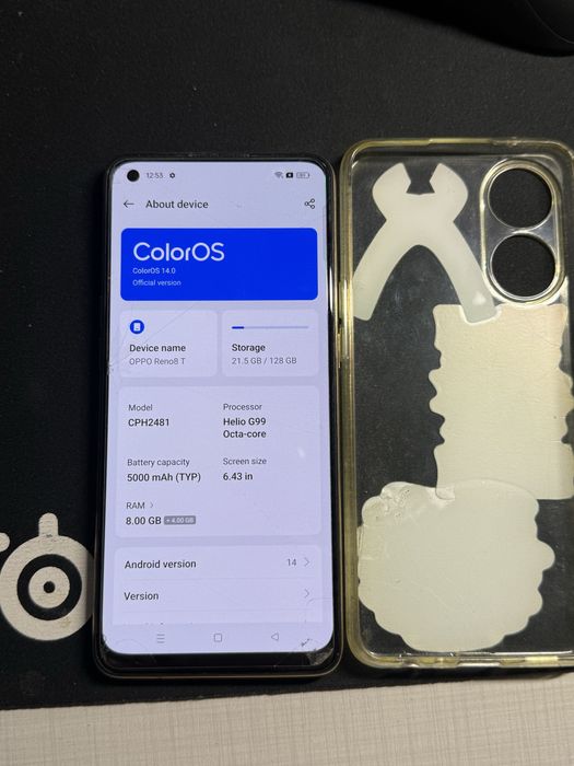 Oppo reno 8t 8/128gb