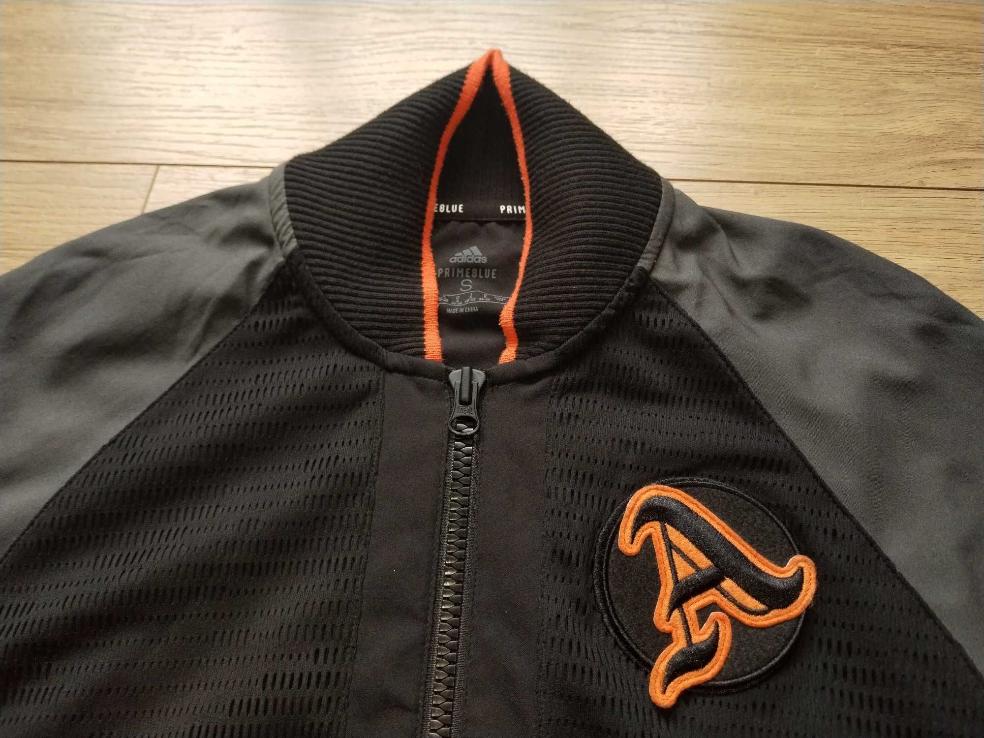Adidas Primeblue Varsity Tennis Jacket Дамско Яке Размер S (UK 8-10)