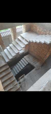 Монолитные лестницы, бетонные лестницы  любого дизайна