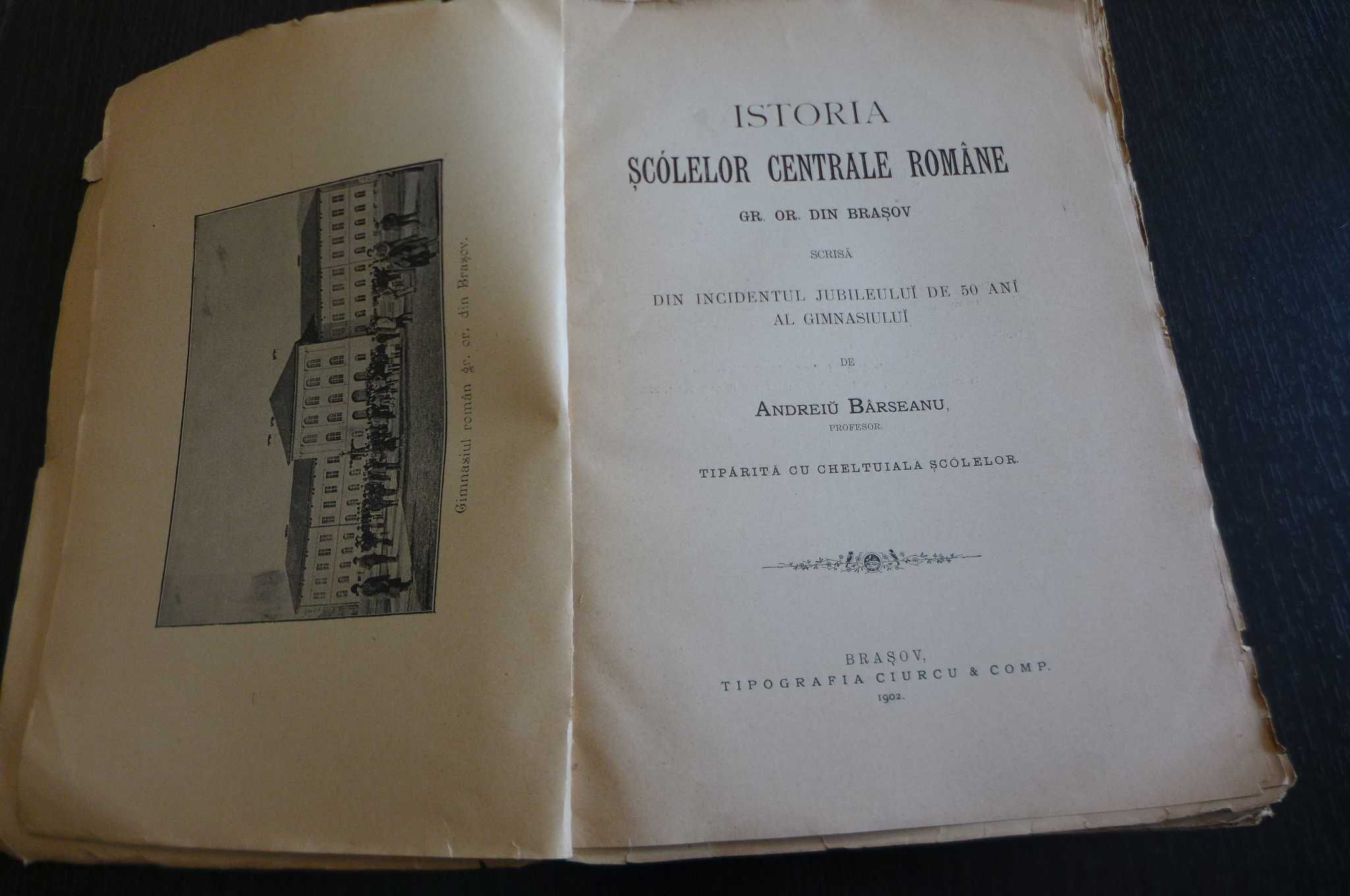 A. Barseanu Istoria scolelor centrale romane gr. or. din Brasov - 1902