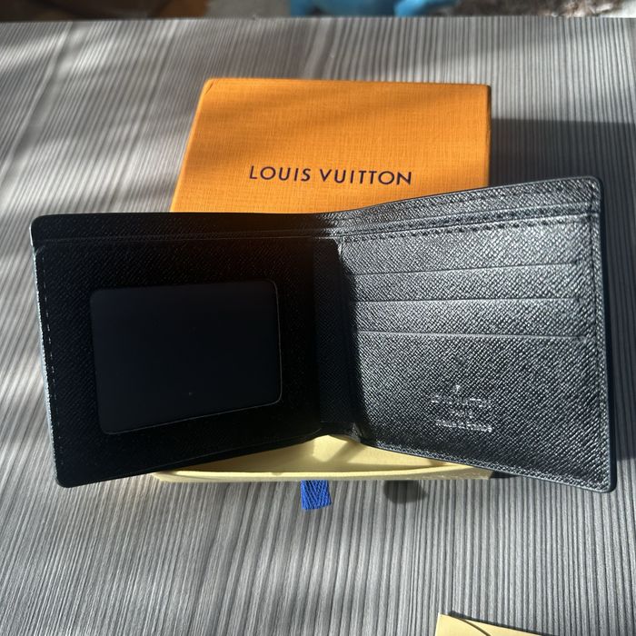 Portofel stil Louis Vuitton Damier Graphite – Design Elegant, Negru