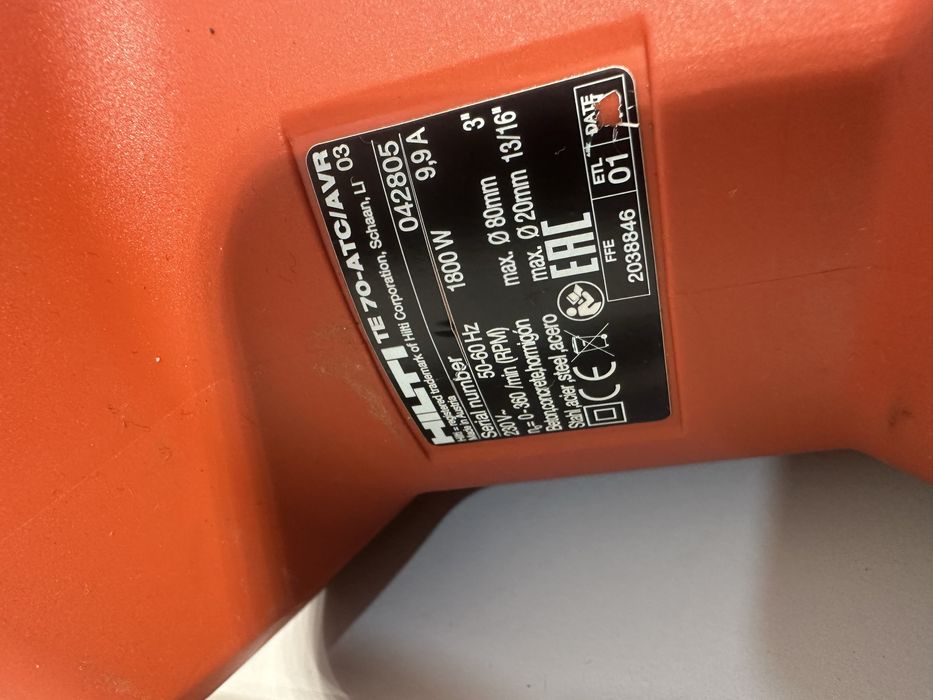 Hilti TE 70 ATC rotopercutor SDS max