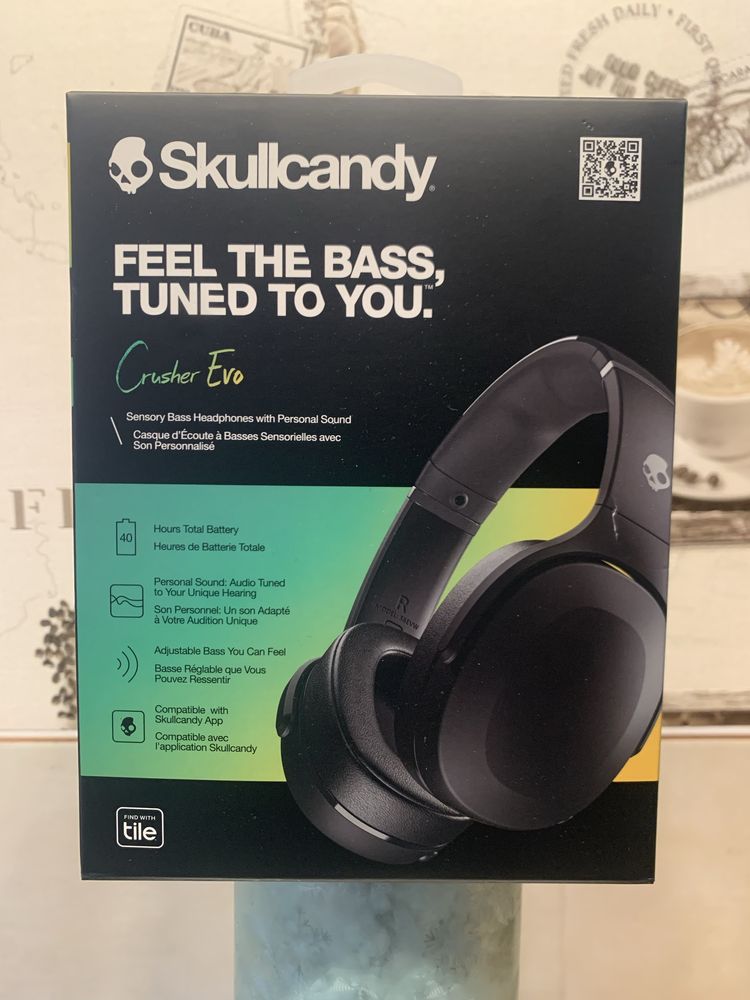 Casti audio Over-Ear Skullcandy CrusherEvo, bluetooth