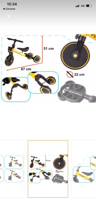 Tricicleta 3 in 1 Trike Fix Mini