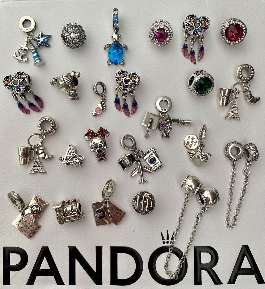 Charm-uri, lant siguranta, pandantive tip Pandora din 100% Argint S925