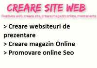 Creare Websiteuri / Creare siteuri de prezentare / Magazin online SEO